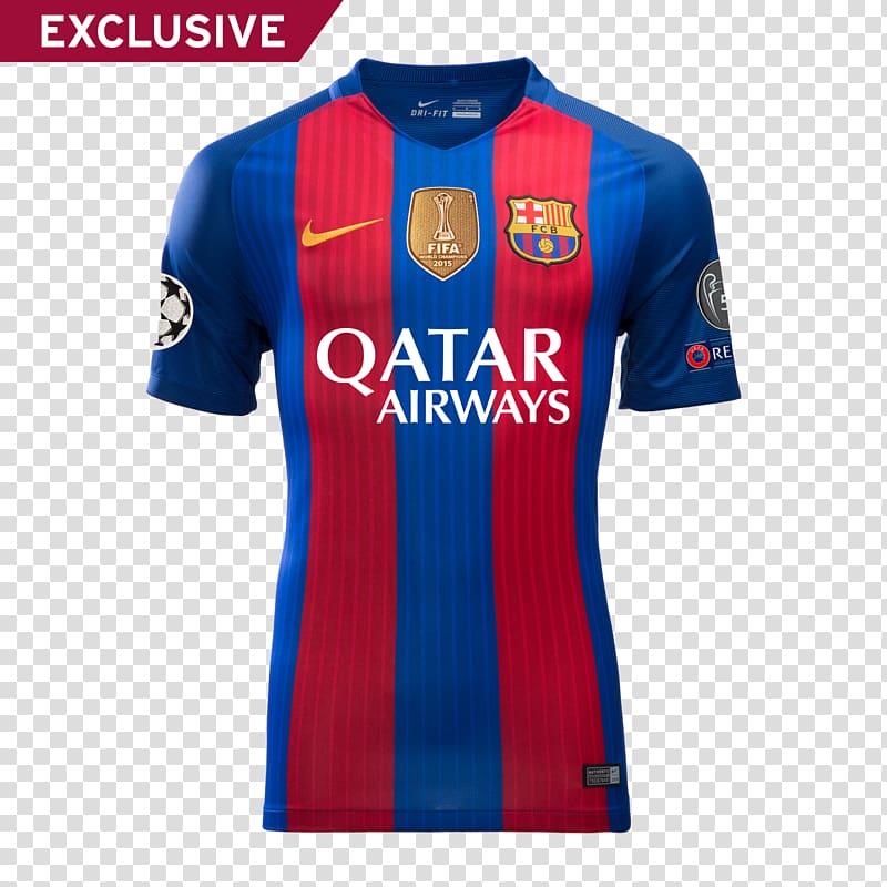 FC Barcelona T-shirt La Liga Kit Jersey, barcelona transparent background PNG clipart