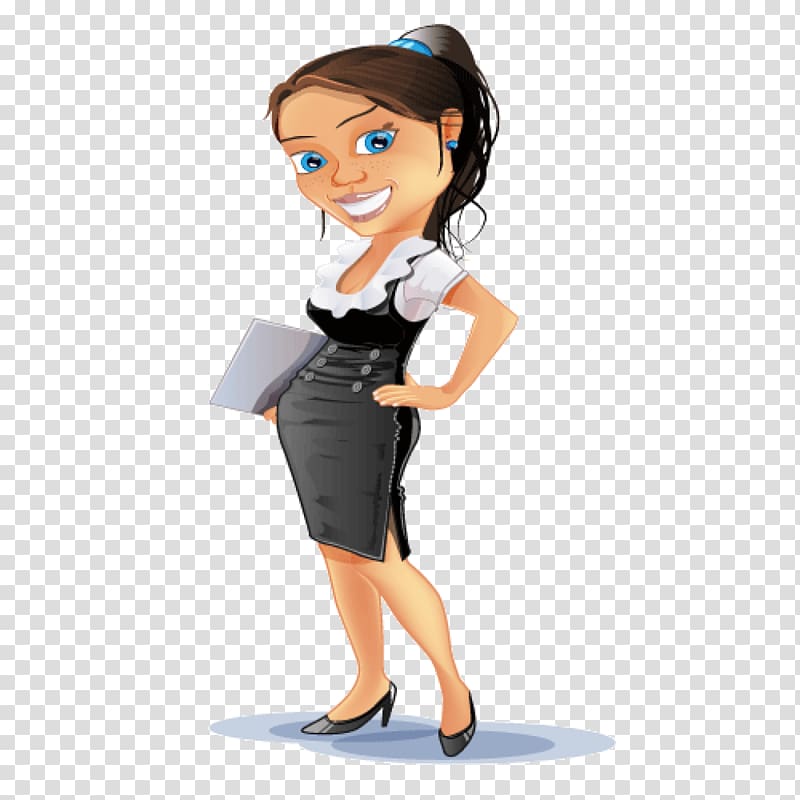 Businessperson Cartoon , business woman transparent background PNG clipart