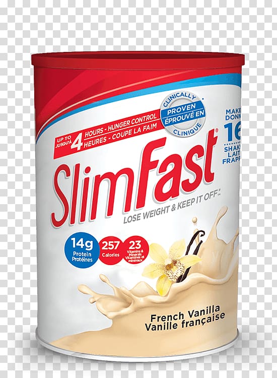 Milkshake Smoothie Meal replacement SlimFast Weight loss, vanilla transparent background PNG clipart
