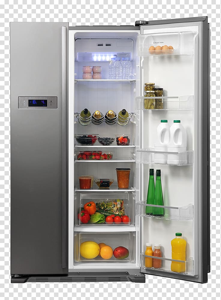 Refrigerator Home appliance Freezers Russell Hobbs, fridge transparent background PNG clipart