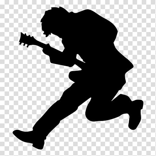 Music Guitarist AutoCAD DXF, rock band live performances silhouettes transparent background PNG clipart