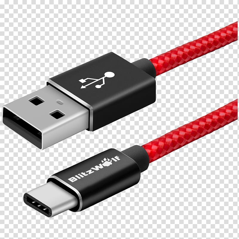 Battery charger USB-C Electrical cable Lightning, cable transparent background PNG clipart