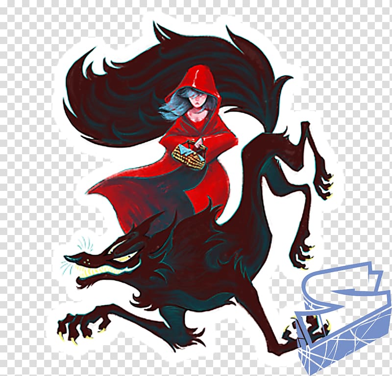 Horse Art Legendary creature, red riding hood transparent background PNG clipart