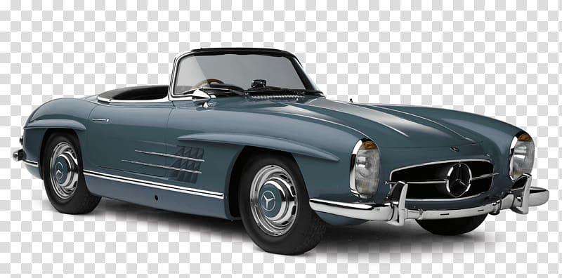 classic green Mercedes-Benz convertible coupe, Oldtimer Mercedes transparent background PNG clipart