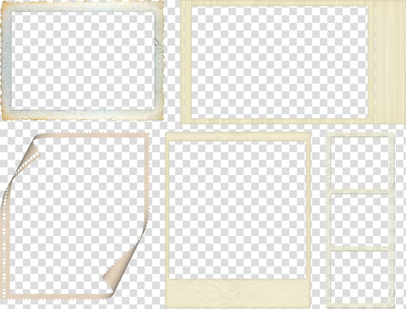 Window Paper Frames, colage transparent background PNG clipart