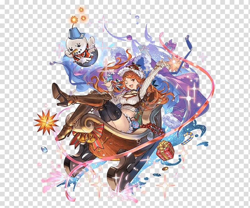 Granblue Fantasy Namuwiki Character Christmas, flag of shiva load orange transparent background PNG clipart