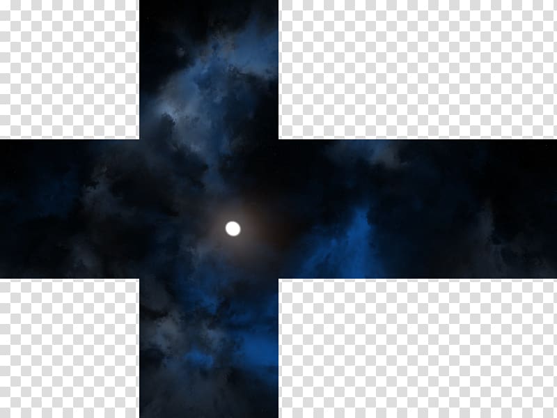 illustration of full moon, Space Skybox Texture mapping Cube mapping, night sky transparent background PNG clipart
