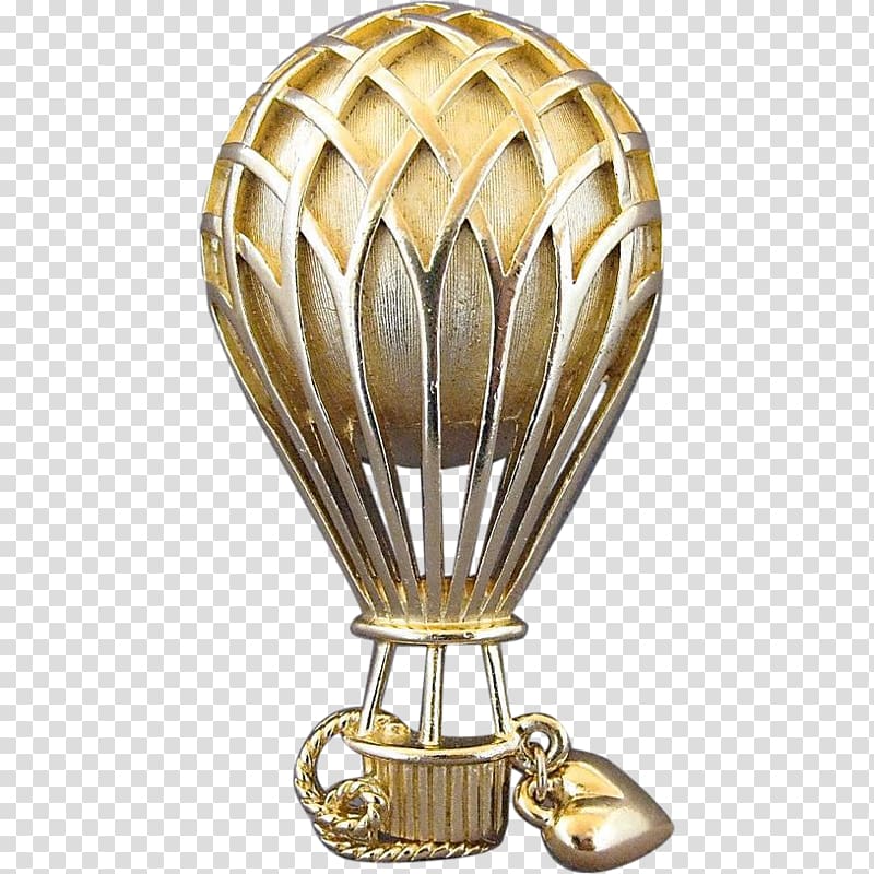Hot air balloon Pin Brooch Jewellery, hot air transparent background PNG clipart