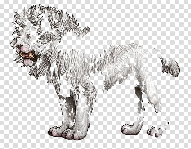 Dog breed Lion Cat Sketch, lion transparent background PNG clipart