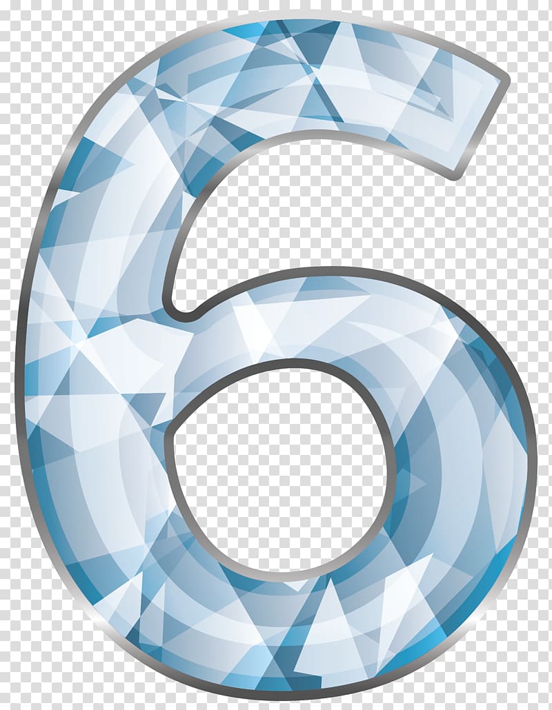 Number Numerical digit, six transparent background PNG clipart