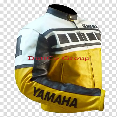 Leather jacket Yamaha Motor Company Motorcycle components, motorcycle transparent background PNG clipart