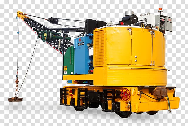 Crane Rail transport Machine Track Railroad tie, crane transparent background PNG clipart