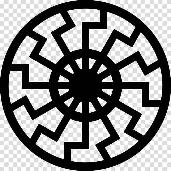 Wewelsburg Black Sun Solar symbol Sun cross Nazism, symbol transparent background PNG clipart