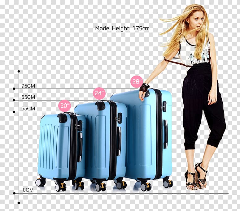 Baggage Suitcase Airport check-in Singapore, Luggage dimension transparent background PNG clipart
