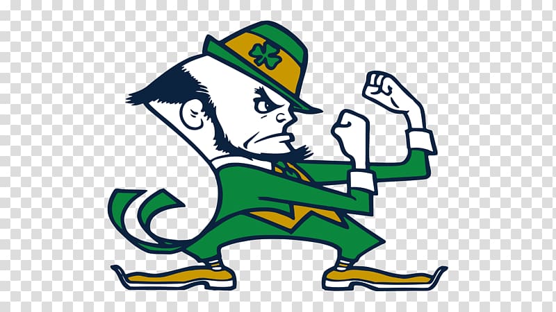 Notre Dame Fighting Irish football Leprechaun Mascot Virginia Tech Hokies Sport, leprechaun transparent background PNG clipart