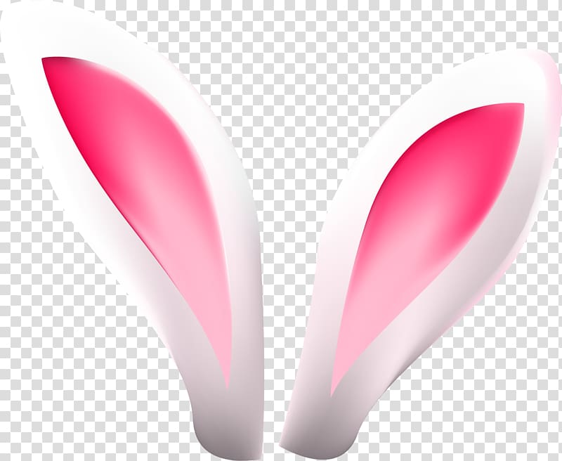 pink cute rabbit ears transparent background PNG clipart