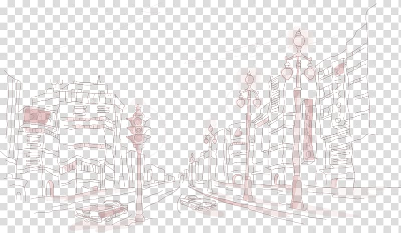 Sketch, City streets transparent background PNG clipart