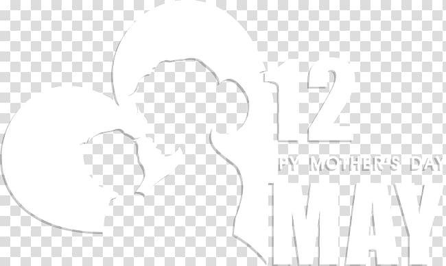 Paper Brand Logo Black and white, Mother\'s Day transparent background PNG clipart