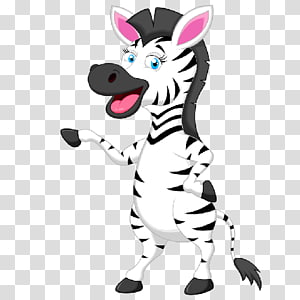 Drawing , cartoon zebra transparent background PNG clipart thumbnail