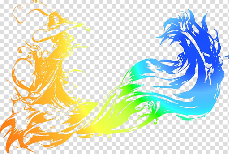 Final Fantasy X-2 Final Fantasy VII Final Fantasy X/X-2 HD Remaster, Colorful fresh goddess dragon decorative patterns transparent background PNG clipart