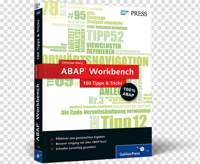 ABAP Workbench, 100 Tipps & Tricks Web Dynpro ABAP, 100 Tipps & Tricks Das ABAP-Kochbuch: Erfolgsrezepte für Entwickler SAP NetWeaver, printing press transparent background PNG clipart
