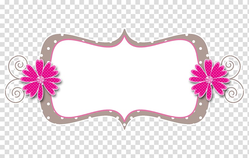 gray and pink frame illustration, Pink Frames Scrapbooking Polka dot , pink frame transparent background PNG clipart