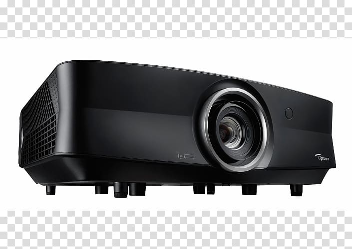 Optoma Corporation Home Theater Systems 4K resolution Optoma UHZ65 3840 x 2160 DLP projector, 3000 lumens, Projector transparent background PNG clipart