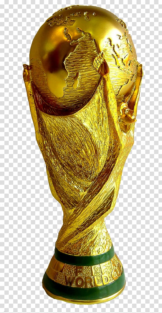 2018 FIFA World Cup 2014 FIFA World Cup 2026 FIFA World Cup 1930 FIFA World Cup FIFA Club World Cup, world cup, gold-colored and green FIFA World Cup trophy transparent background PNG clipart