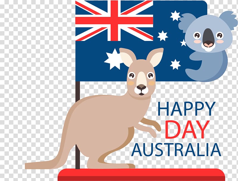 Australia flag, Australian Shepherd Flag of Australia Australia Day Koala, Australian Koala Kangaroo festival poster transparent background PNG clipart