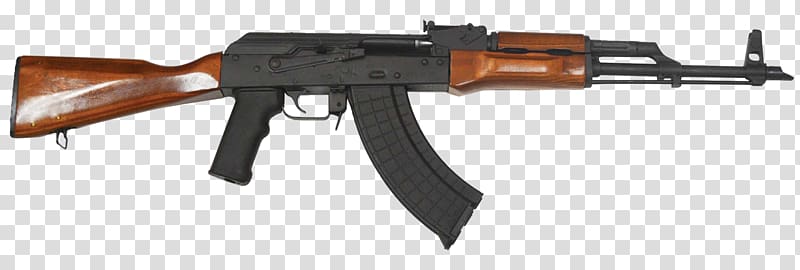 AK-47 7.62×39mm Firearm AKM WASR-series rifles, ak 47 transparent background PNG clipart