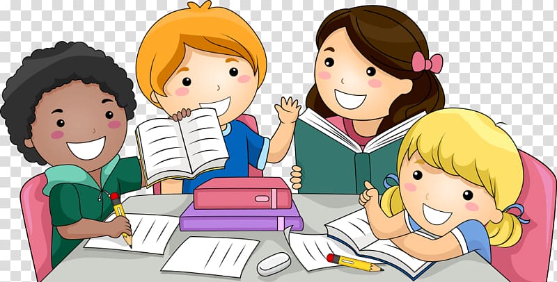 Child , Students, group of children studying illustration transparent background PNG clipart