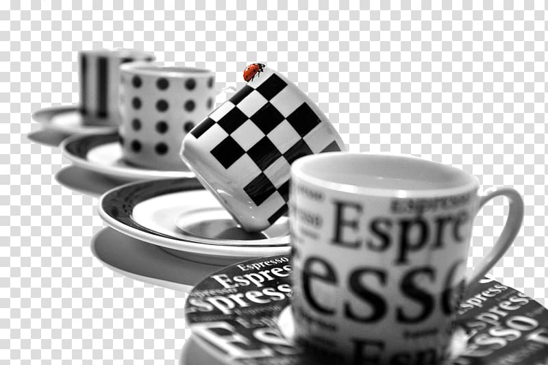 White coffee Espresso Tea Cappuccino, Mug transparent background PNG clipart