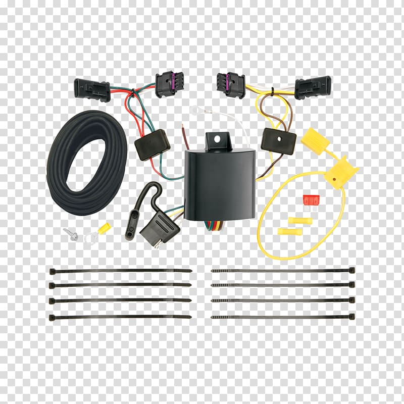Electrical connector Cable harness Towing Trailer connector Tow hitch, tow transparent background PNG clipart