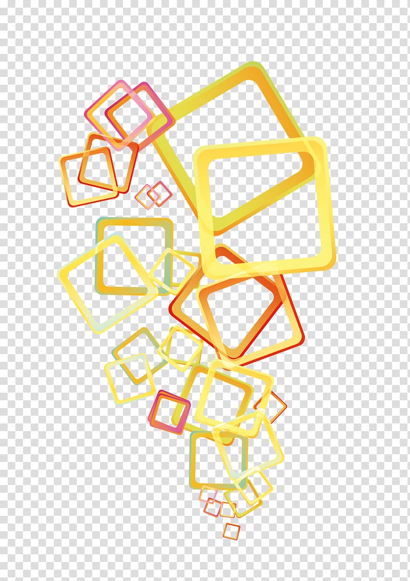 Transparency and translucency Euclidean , Yellow square frame transparent background PNG clipart