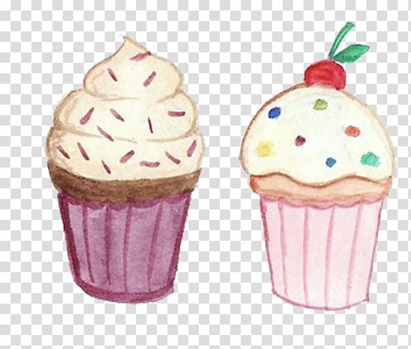 Cupcake Birthday cake Muffin Food, Color ice cream transparent background PNG clipart