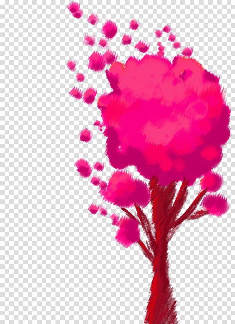 Cut flowers Magenta Pink Floral design, cotton candy transparent background PNG clipart