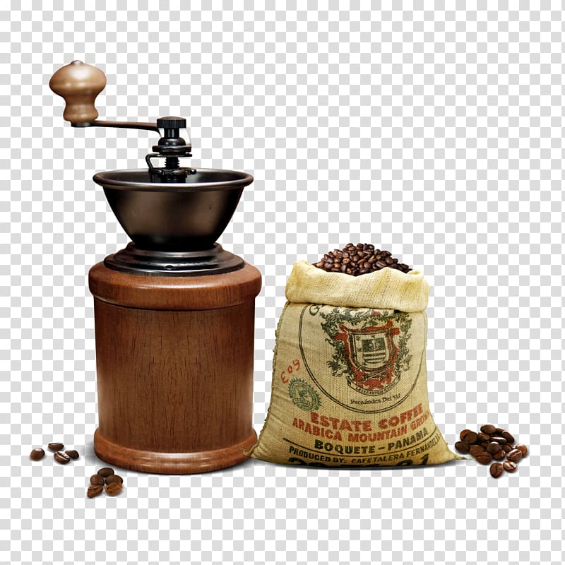 White coffee Cafe Coffeemaker Coffee bean, Coffee beans coffee machine transparent background PNG clipart
