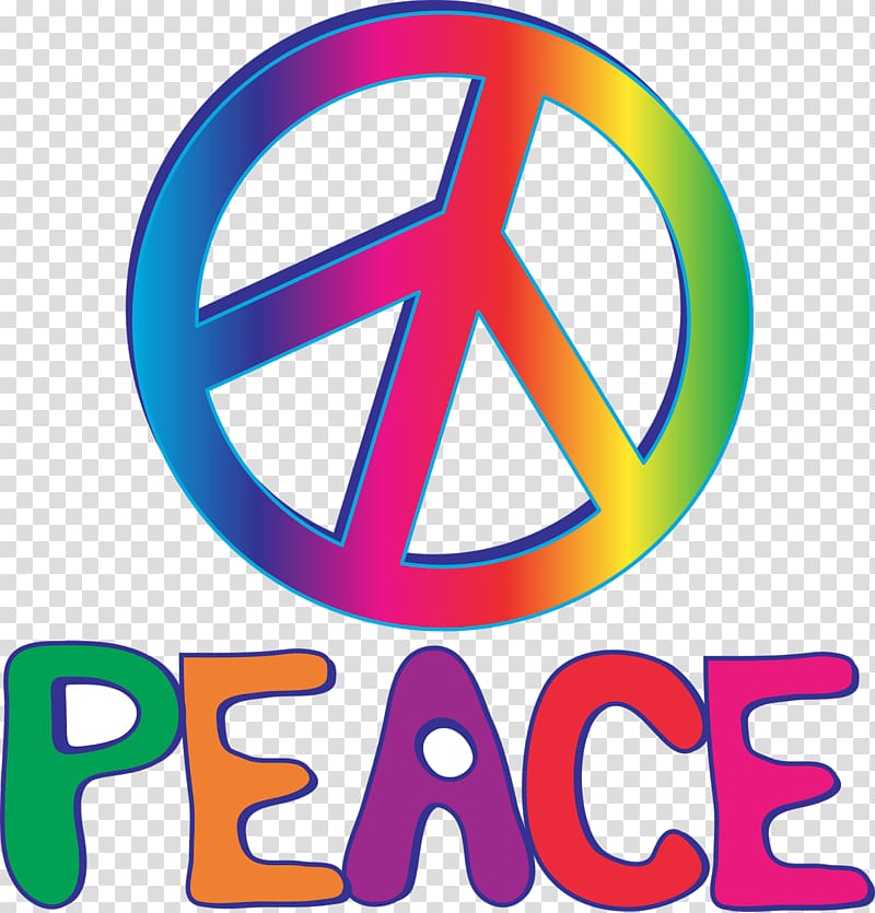 pink, yellow, green, and blue peace sign illustration, Wood 1960s Peace symbols , hippie transparent background PNG clipart