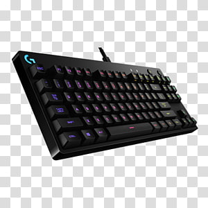 Computer keyboard Computer mouse Logitech Pro Gaming Keyboard 920-008290 Gaming keypad, dell laptop power cord car transparent background PNG clipart thumbnail