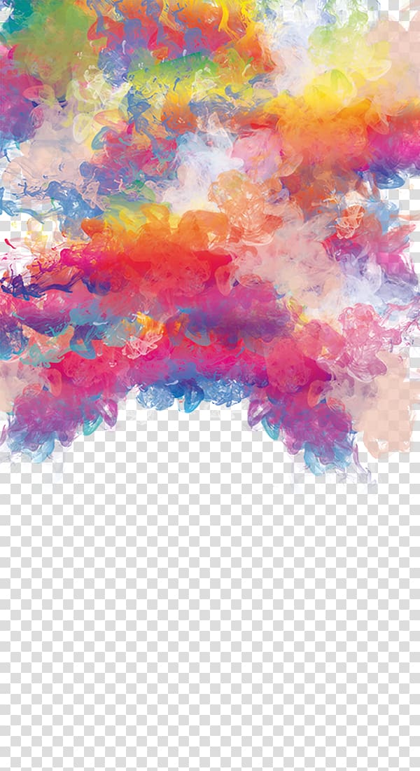 white and purple smoke illustration, Watercolor: Flowers Watercolor painting, Creative color smoke floating to pull Free transparent background PNG clipart