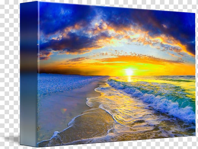 Sky Shore Sunrise Sea Energy, orange waves transparent background PNG clipart