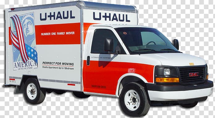 Mover Van U-Haul Self Storage Truck, moving truck transparent background PNG clipart