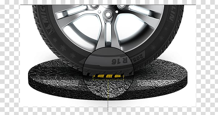 Car Michelin Tire Driving Road, Run-flat Tire transparent background PNG clipart