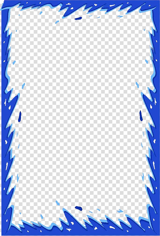 frame , Blue pattern border transparent background PNG clipart