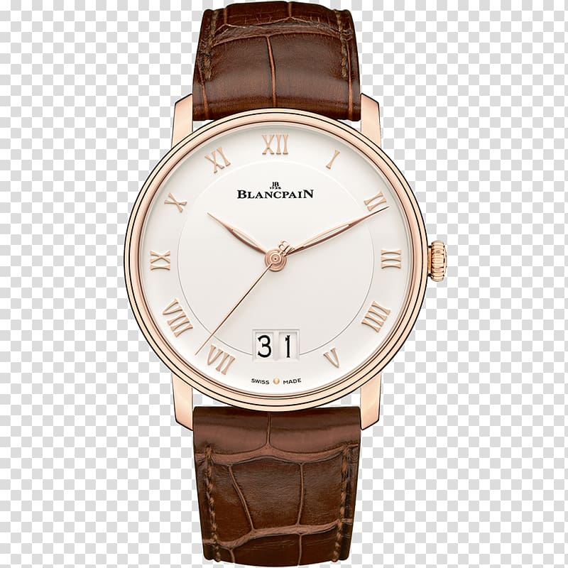 Villeret Blancpain Fifty Fathoms Automatic watch, watch transparent background PNG clipart