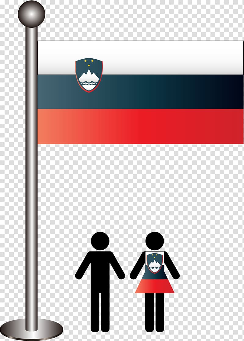 Flag of Slovenia , Flag of Slovenia cartoon villain transparent background PNG clipart