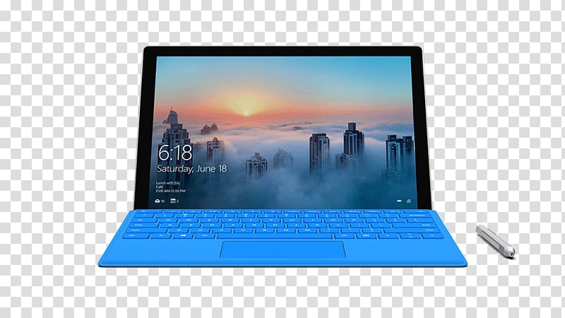 Surface Pro 4 Surface Pro 2 Surface Pro 3 Laptop Microsoft, Blue technology transparent background PNG clipart