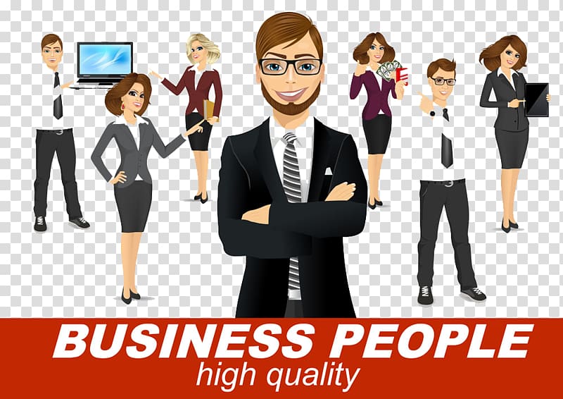 Businessperson Illustration, Suit Business people buckle creative HD ...