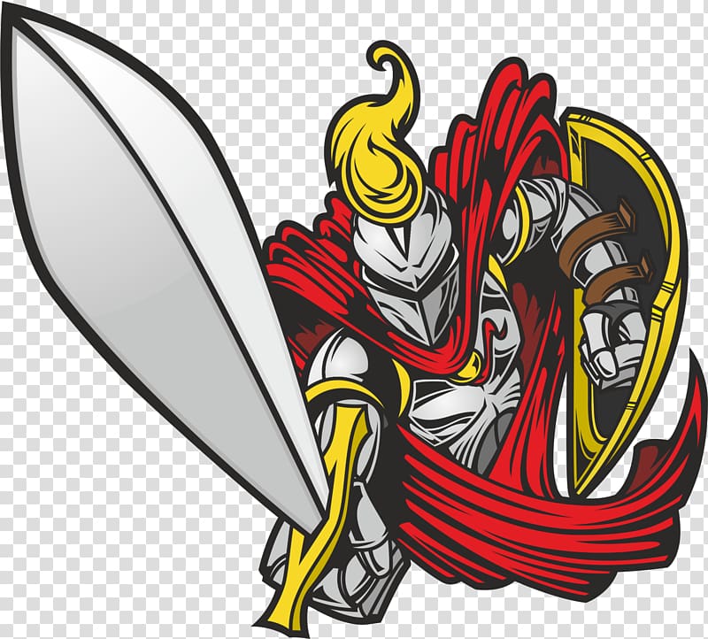 Cartoon Knight, Knight transparent background PNG clipart