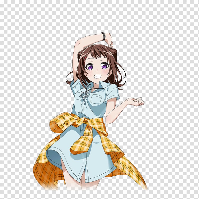 BanG Dream! Girls Band Party! All-female band Kasumi Toyama Character, Kasumi transparent background PNG clipart